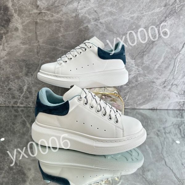 new luxury designers sneaker casual shoe sole white black leather womens mens high-quality flat lace up trainers sneakers size 35-46